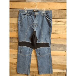 Xelement Men’s Motorcyle Blue Jeans Size 38x32 Denim Racing Pants